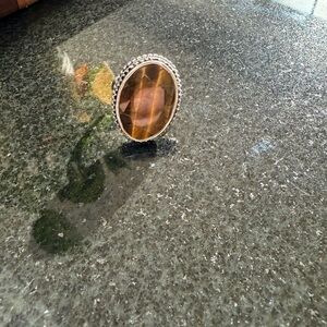 Oval Tiger's Eye Ring